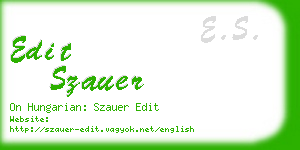 edit szauer business card